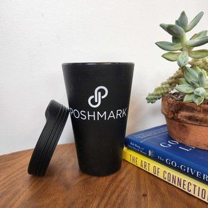 Black Poshmark Tumbler with Lid